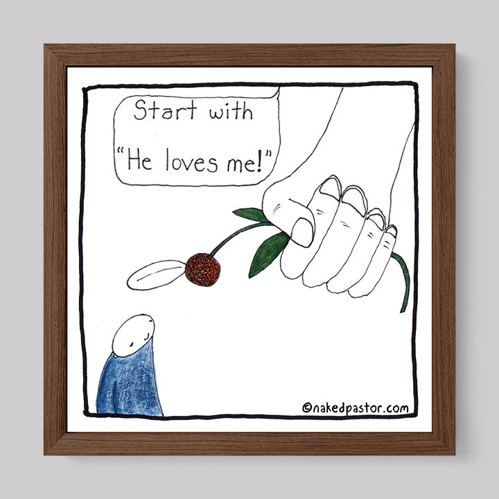 God's Daisy Print-Cartoons-nakedpastor