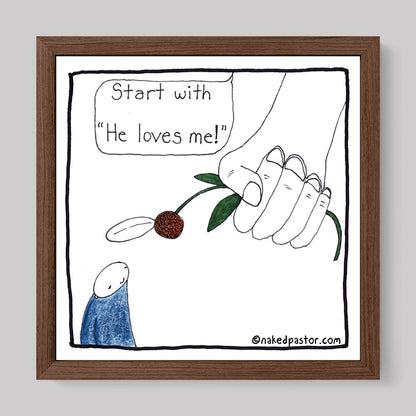 God's Daisy Print-Cartoons-nakedpastor