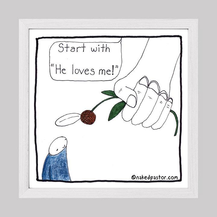 God's Daisy Print-Cartoons-nakedpastor