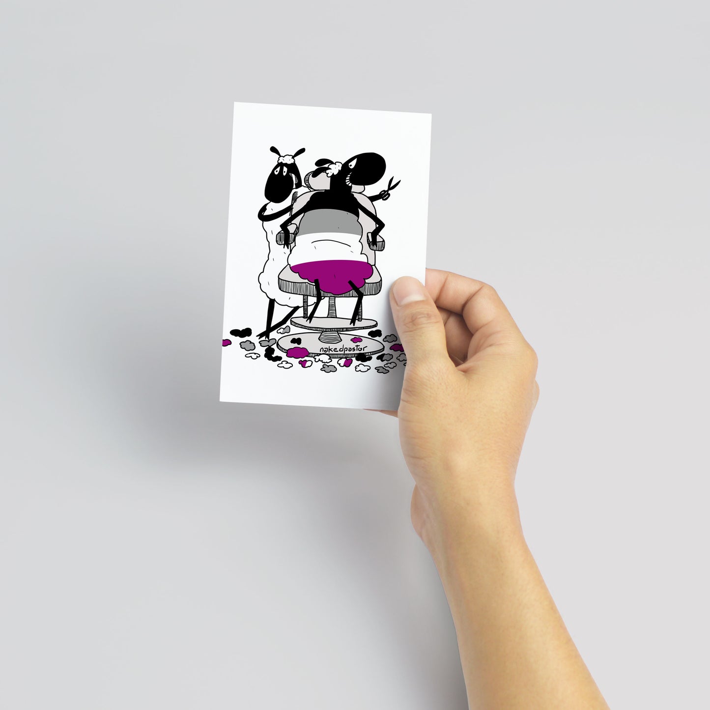 Asexual Haircut Mini Print-nakedpastor