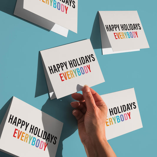 Happy Holidays Everybody - Set of 5 Holiday Cards-Greeting Card-nakedpastor