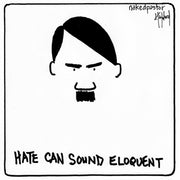 Hate Can Sound Eloquent Digital Cartoon-Cartoons-nakedpastor
