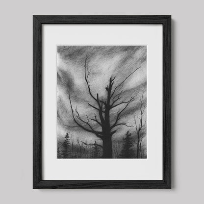 Here I Stand Charcoal Drawing Print-Drawings-nakedpastor