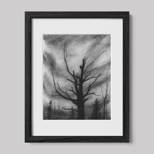 Here I Stand Charcoal Drawing Print-Drawings-nakedpastor