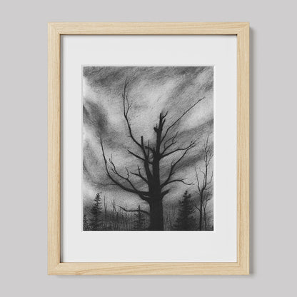 Here I Stand Charcoal Drawing Print-Drawings-nakedpastor