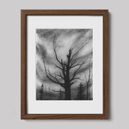 Here I Stand Charcoal Drawing Print-Drawings-nakedpastor