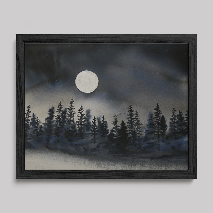 I Can Walk in Darkness Watercolor Print-Paintings-nakedpastor
