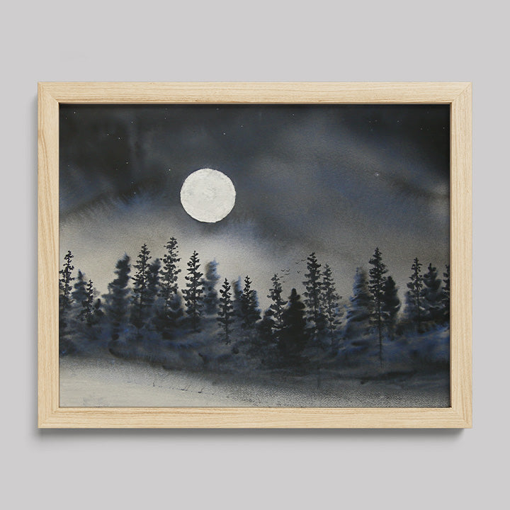 I Can Walk in Darkness Watercolor Print-Paintings-nakedpastor