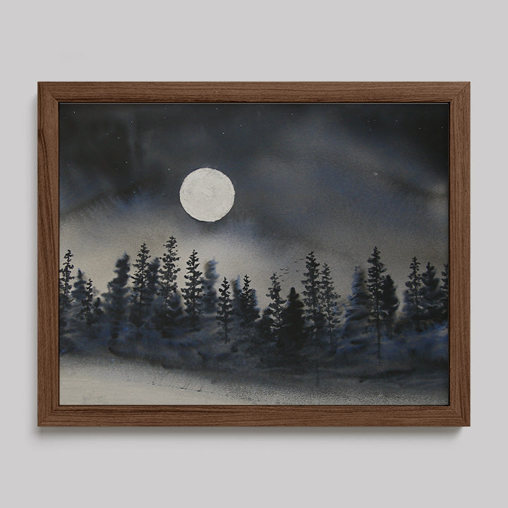 I Can Walk in Darkness Watercolor Print-Paintings-nakedpastor