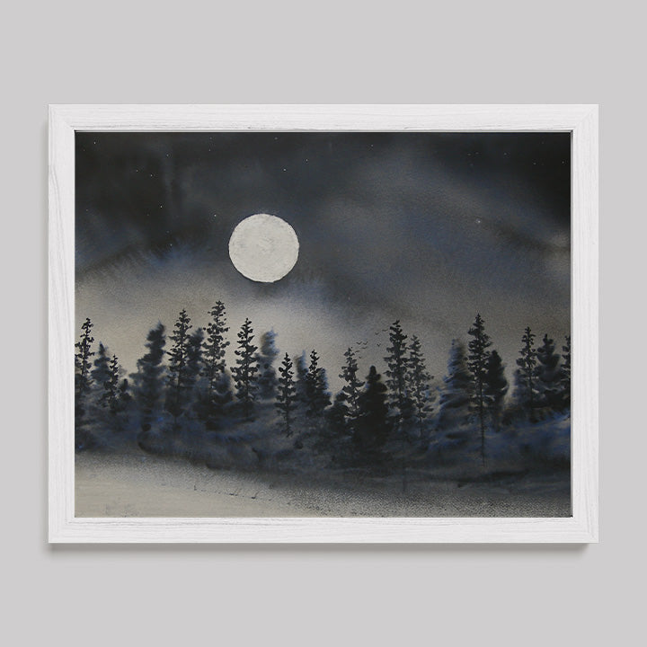 I Can Walk in Darkness Watercolor Print-Paintings-nakedpastor
