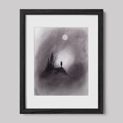 I Changed My Mind Charcoal Drawing Print-Drawings-nakedpastor