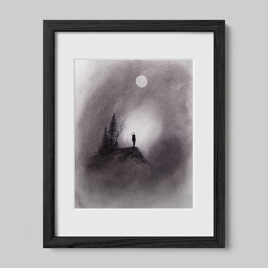 I Changed My Mind Charcoal Drawing Print-Drawings-nakedpastor