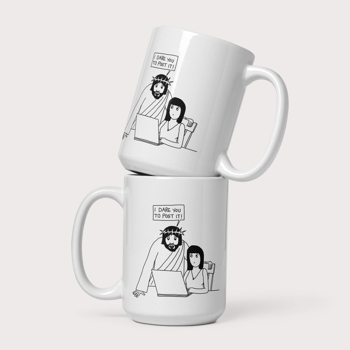 I Dare You to Post It Mug - by nakedpastor