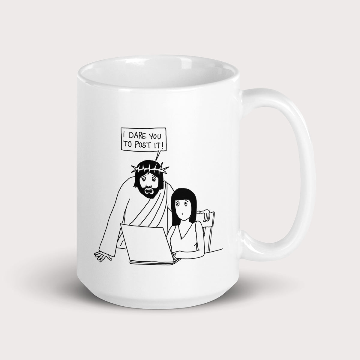 I Dare You to Post It Mug - by nakedpastor
