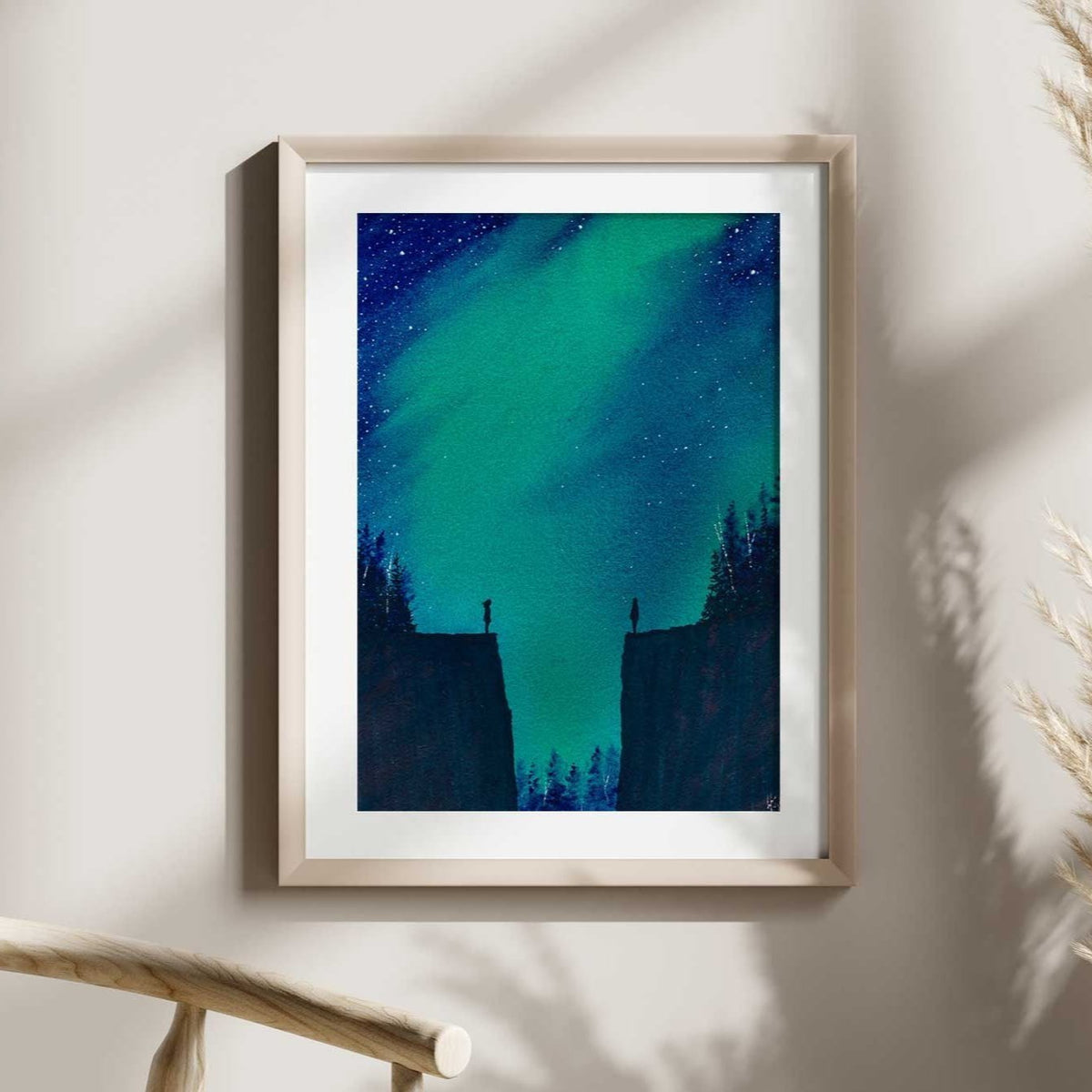 I Finally Met Me When I Finally Met You Watercolor Print - by nakedpastor