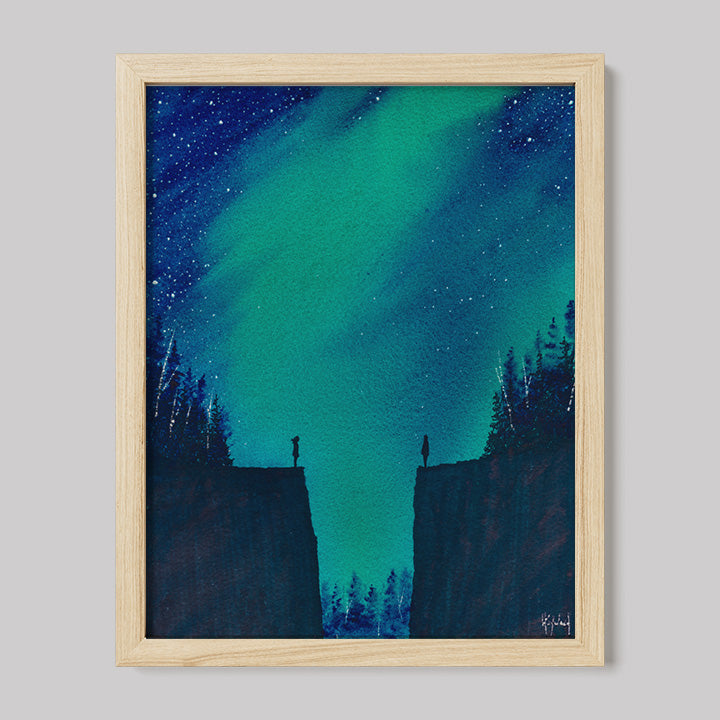 I Finally Met Me When I Finally Met You Watercolor Print-Paintings-nakedpastor