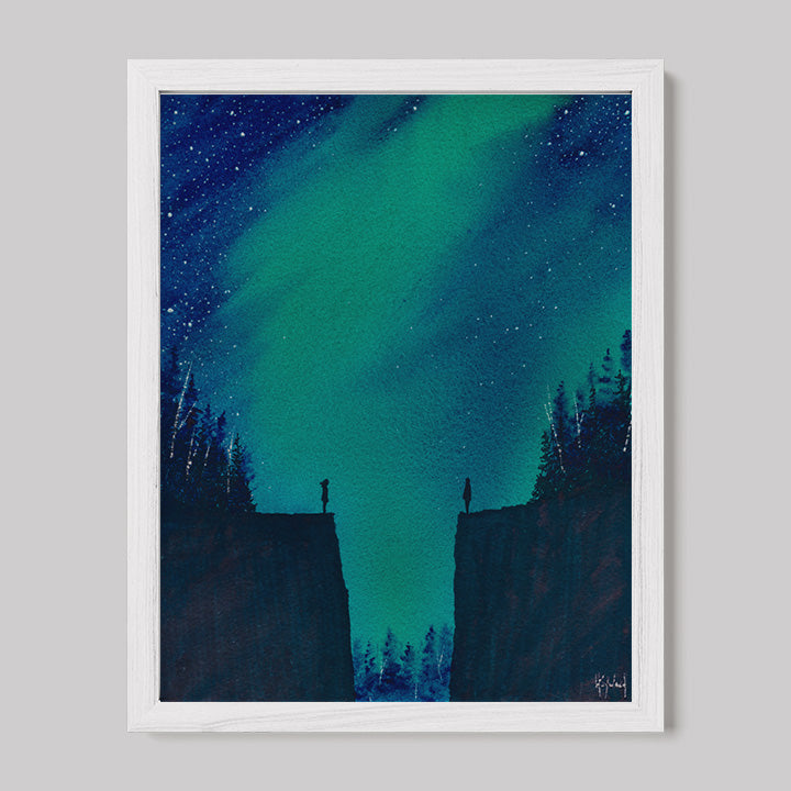 I Finally Met Me When I Finally Met You Watercolor Print-Paintings-nakedpastor