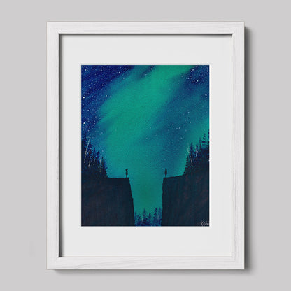 I Finally Met Me When I Finally Met You Watercolor Print-Paintings-nakedpastor
