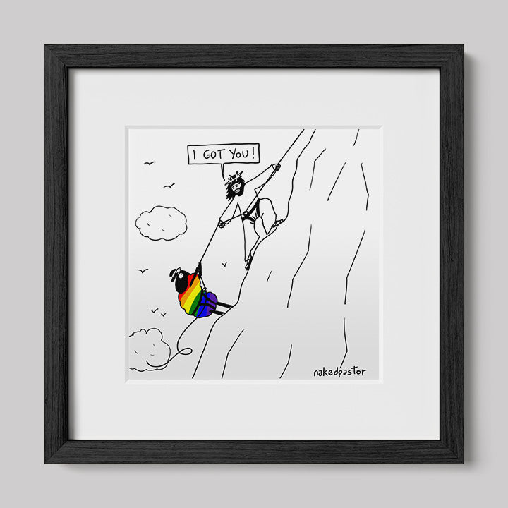 I Got You Cartoon Print-nakedpastor