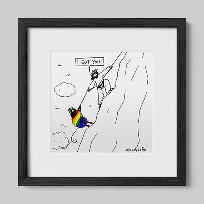 I Got You Cartoon Print-nakedpastor
