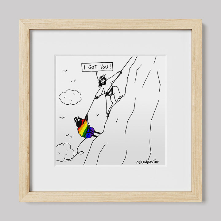 I Got You Cartoon Print-nakedpastor