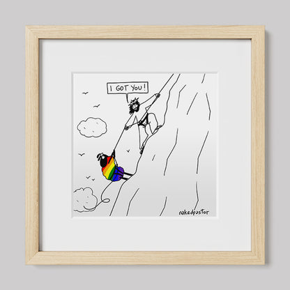 I Got You Cartoon Print-nakedpastor