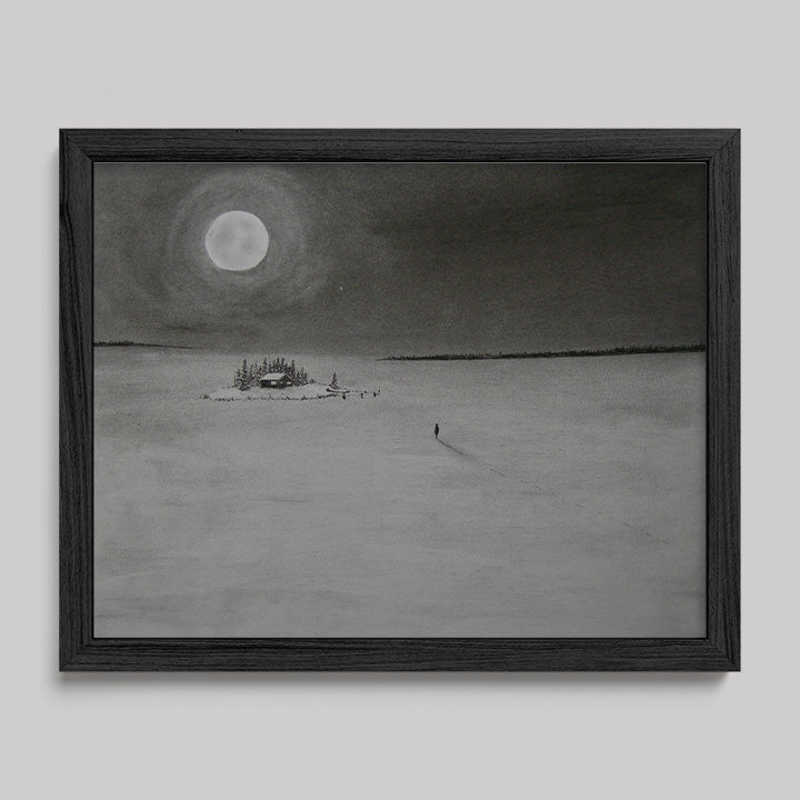 I Return To Love Charcoal Drawing Print