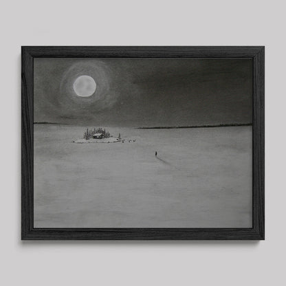 I Return To Love Charcoal Drawing Print