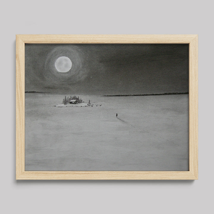 I Return To Love Charcoal Drawing Print