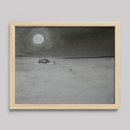 I Return To Love Charcoal Drawing Print