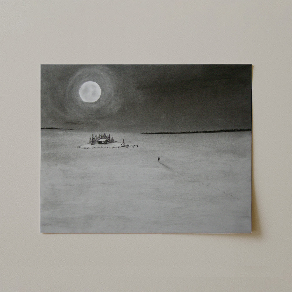 I Return To Love Charcoal Drawing Print