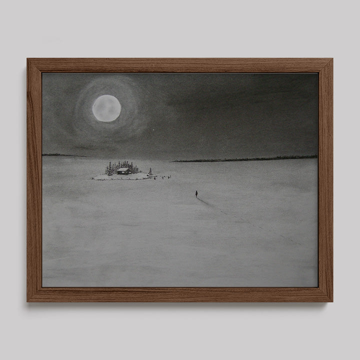 I Return To Love Charcoal Drawing Print