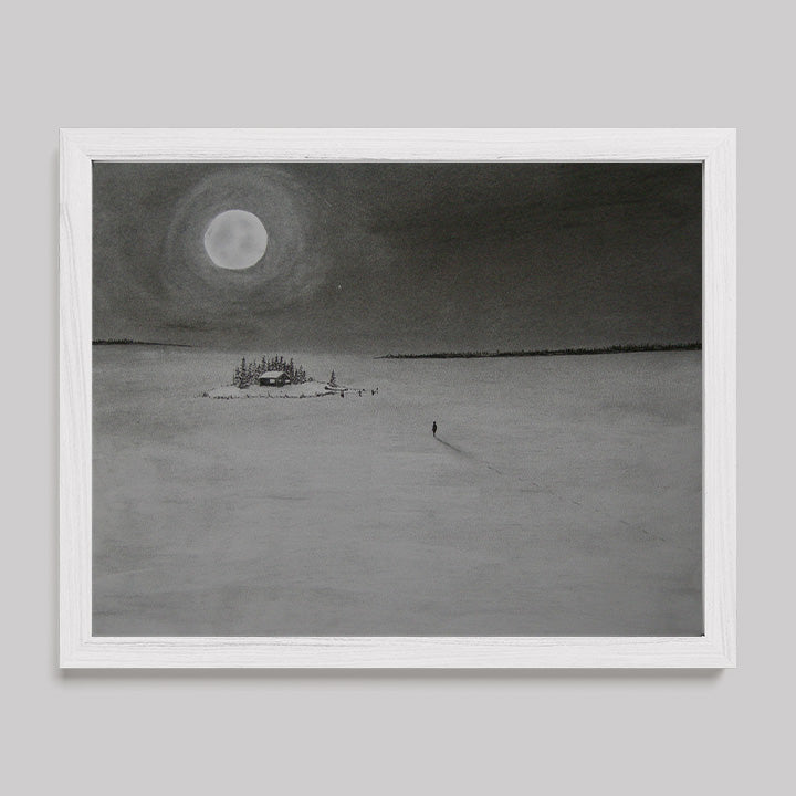 I Return To Love Charcoal Drawing Print
