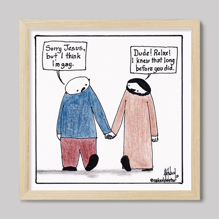 I Think I'm Gay Print-Cartoons-nakedpastor