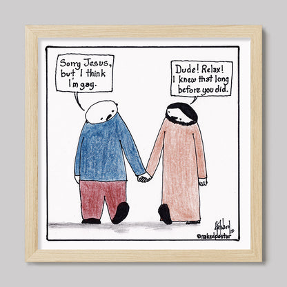 I Think I'm Gay Print-Cartoons-nakedpastor