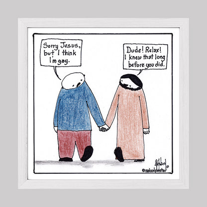 I Think I'm Gay Print-Cartoons-nakedpastor