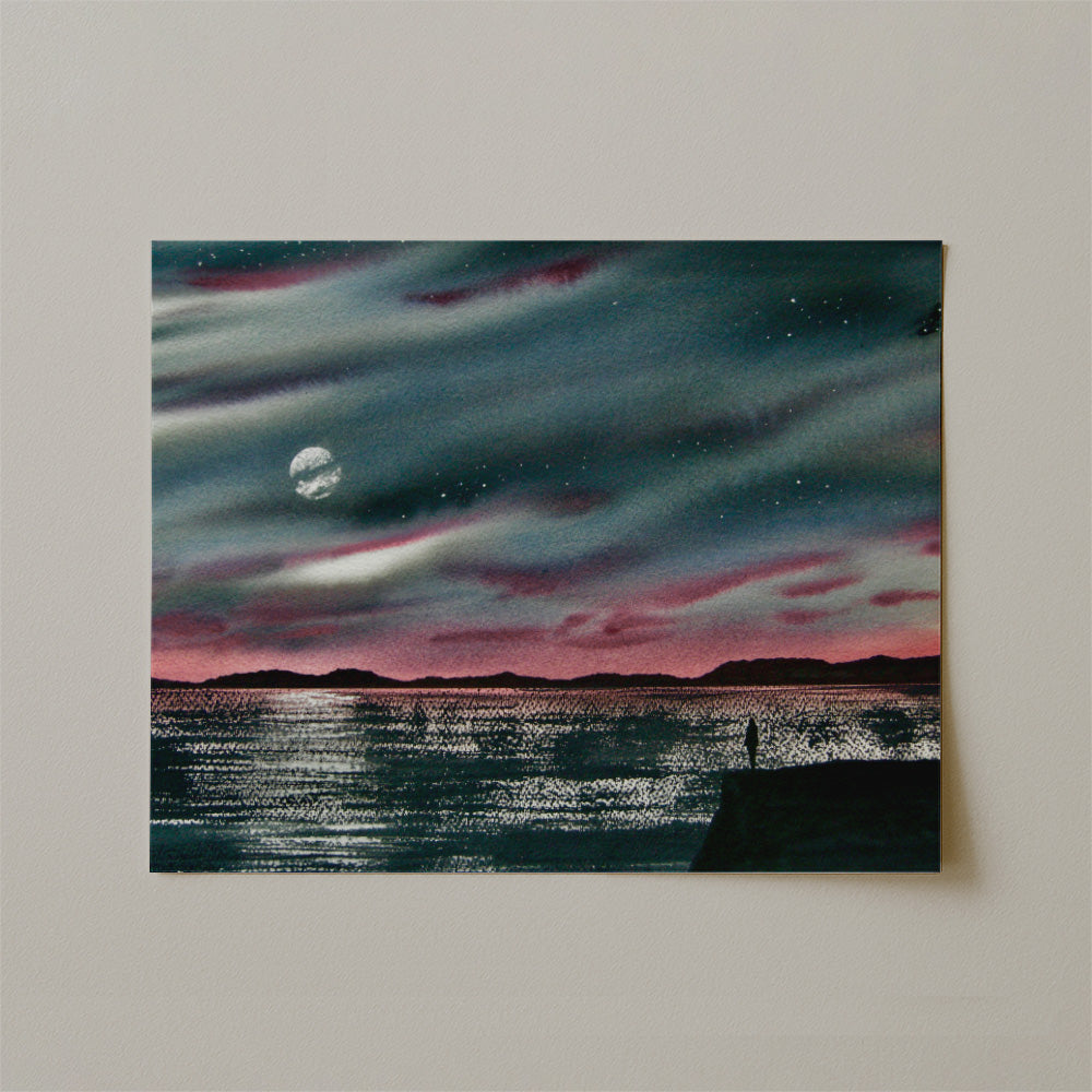 I Will Wait For You Watercolor Print-Paintings-nakedpastor
