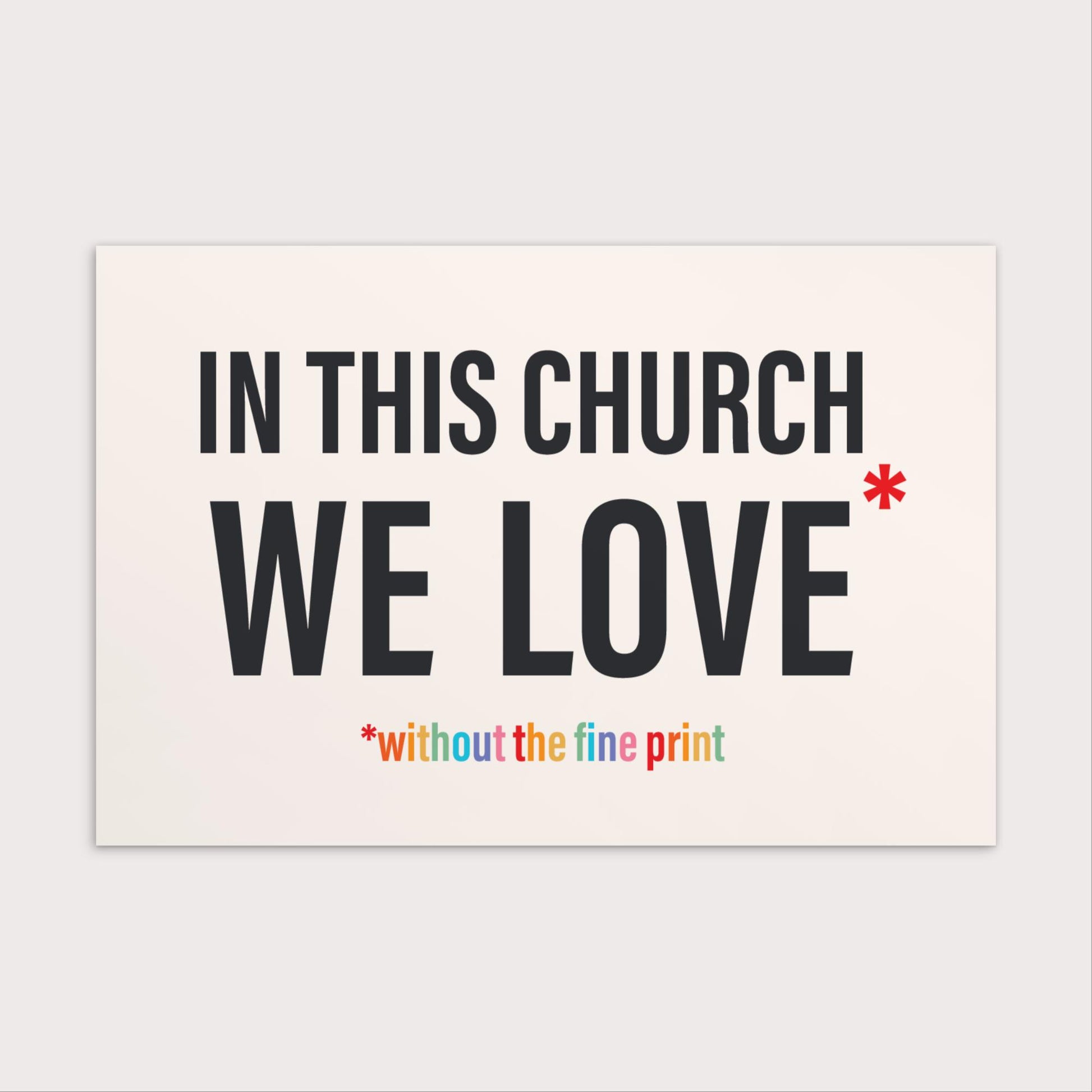 In This Church Mini Print-nakedpastor