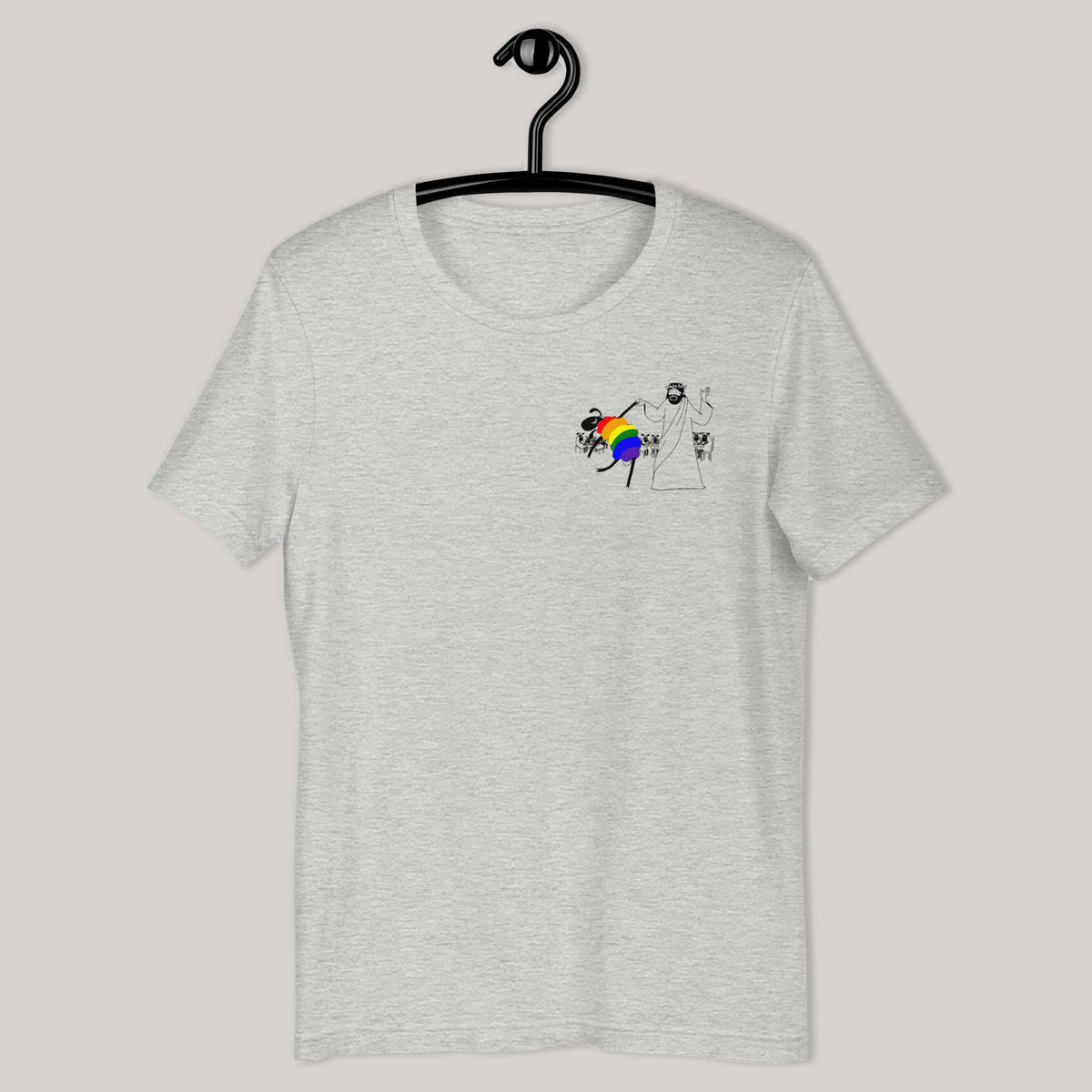 Jesus Dances with the LGBTQ Sheep T-Shirt - by nakedpastor