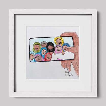 Jesus And His Disciples Print-Cartoons-nakedpastor