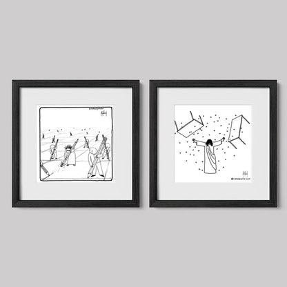 Jesus Disrupts the Script Art Print Set-Cartoons-nakedpastor