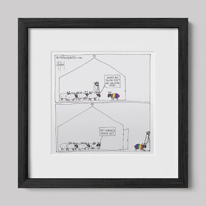 Where'd Jesus Go Print-Cartoons-nakedpastor