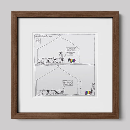 Where'd Jesus Go Print-Cartoons-nakedpastor