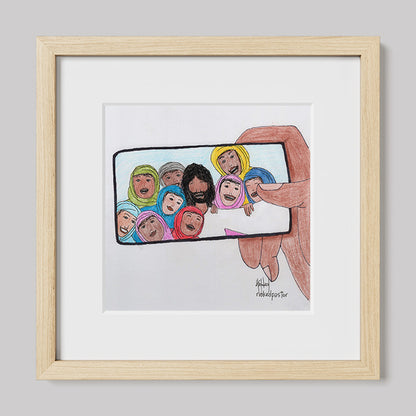 Jesus And His Disciples Print-Cartoons-nakedpastor