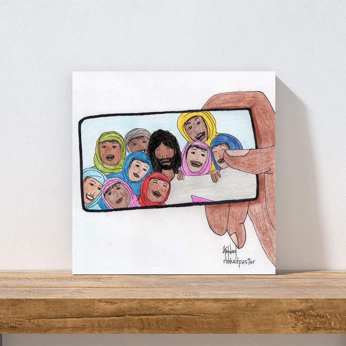 Jesus And His Disciples Print-Cartoons-nakedpastor