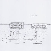 Jesus and Social Mania Digital Cartoon-Digital Cartoons-nakedpastor