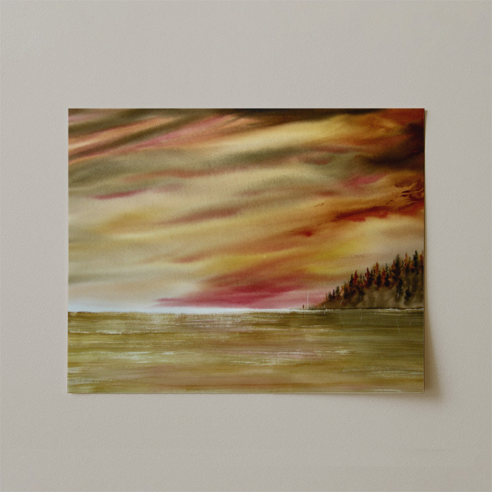 Join Me For Breakfast Watercolor Print-Paintings-nakedpastor