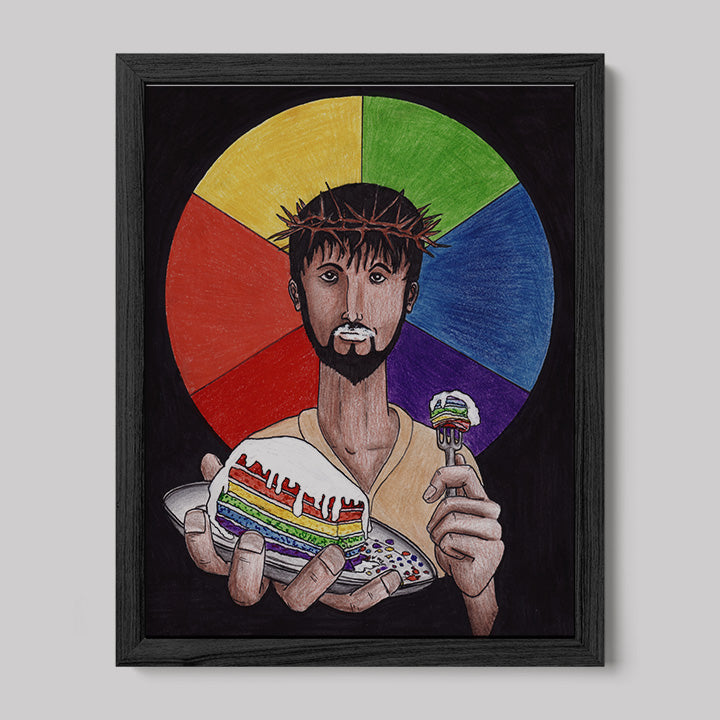 Let Them Eat Cake Jesus Print
