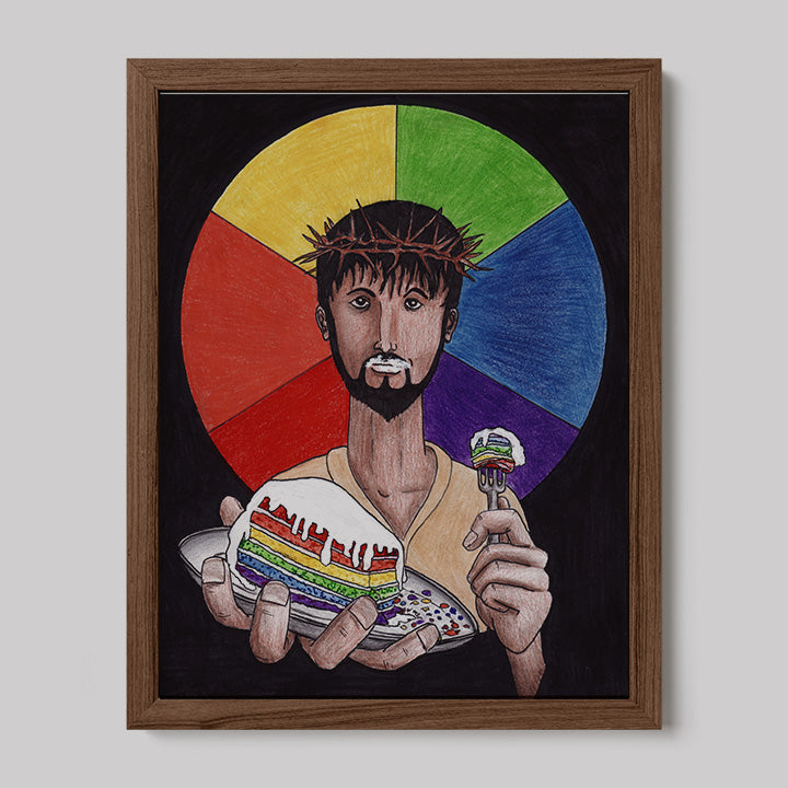 Let Them Eat Cake Jesus Print