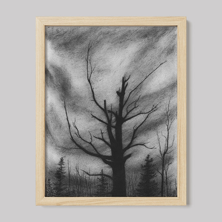 Here I Stand Charcoal Drawing Print-Drawings-nakedpastor